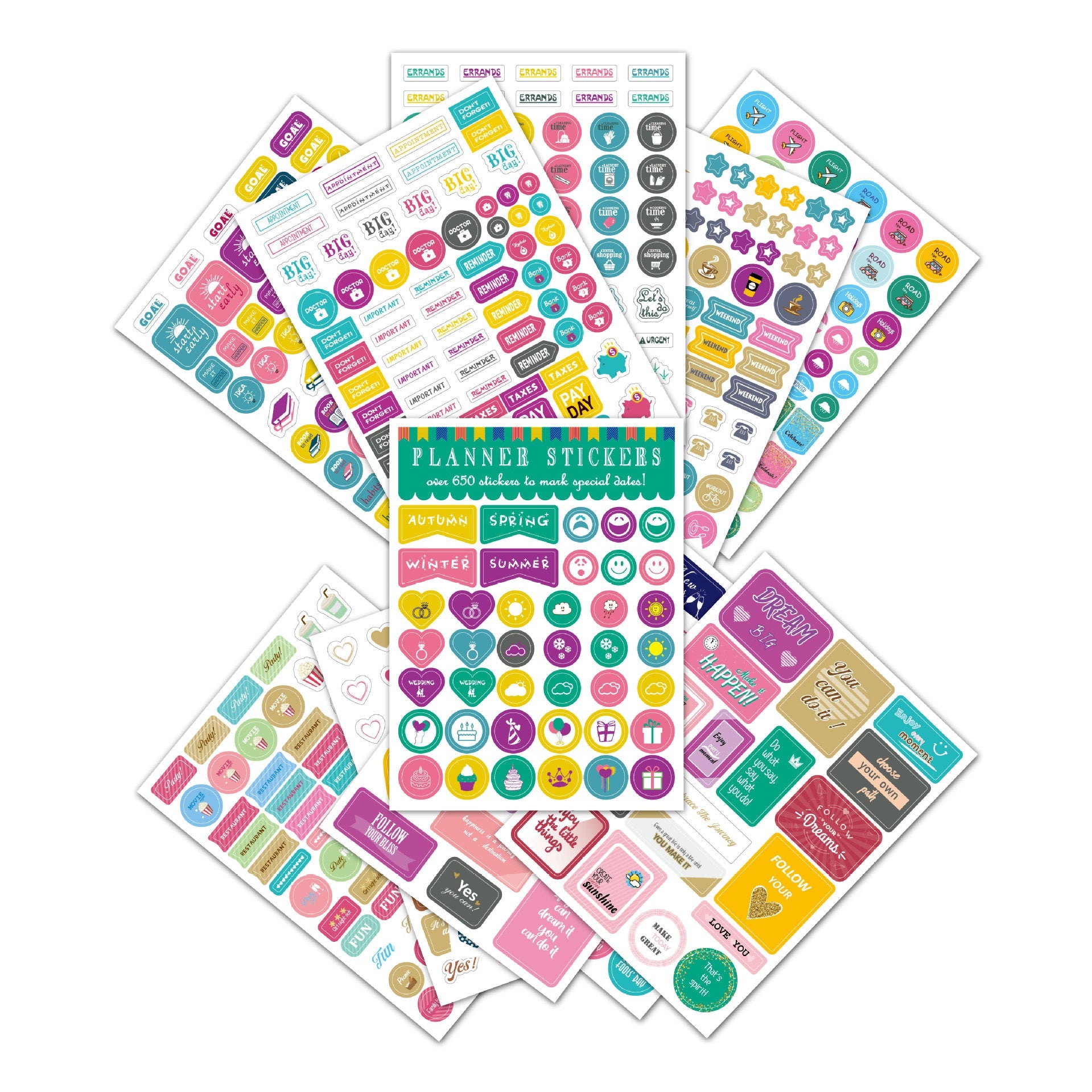 Plan Decoration Note Stickers Creative Planning Stickers