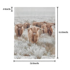 Highland Cows Window Curtain 52"x63" (2-Piece) Made in America Baha Ranch Western Wear