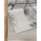 Geometrix GC_DIM1006 Gray 7 ft. 10 in. x 10 ft. 6 in. Contemporary Area Rug with Geometric 3D Effect