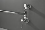 Wall mounted Pot Filler Faucet, Modern Brass Pot Filler Two-Attachment Wall Mount Folding Kitchen Pot Filler Swing Arm