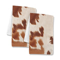 Cow Print Set of 2 Dish Towels made in America Kitchen Towels Baha Ranch Western Wear