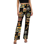 Baha Ranch Vintage Cowboy Collage Western Flare Pants Baha Ranch Western Wear
