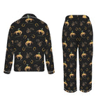 Baha Ranch All Cowboy Western Satin Long Pajamas Baha Ranch Western Wear