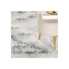 Geometrix GC_DIM1003 Gray 7 ft. 10 in. x 10 ft. 6 in. Contemporary Area Rug with Geometric 3D Effect