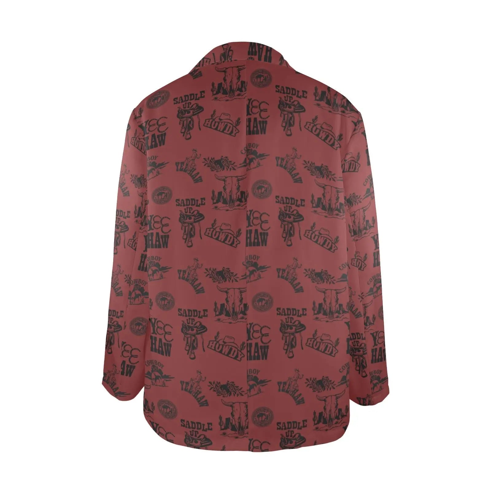 Baha Ranch Burgandy Cowboy Women's Western Blazer Baha Ranch Western Wear