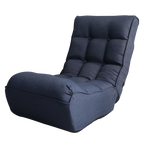 Single sofa reclining chair Japanese chair lazy sofa tatami balcony reclining chair leisure sofa adjustable chair,Navy