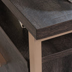 L-Shaped Desk, Black finish