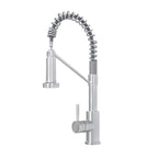 Bothwa Home CUPC Certified 19' Single Handle Kitchen Faucet (Brushed Nickel Finish)