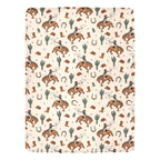 Cowboy Rodeo Western Micro Fleece Blanket 60" x 80" Made in America Baha Ranch Western Wear