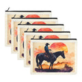 Water Color Cowboy Cosmetic Bag Pack of 5 Made in America Baha Ranch Western Wear