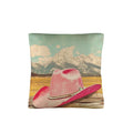 Baha Ranch Retro Pop Western Pink Hat Pillow Case Made America Baha Ranch Western Wear