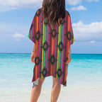 Baha Ranch Neon Aztec Duster Kimono Coverup Women's Long Cover Up Baha Ranch Western Wear