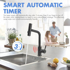 Touchless Kitchen Faucet, Hands Free Automatic Smart Kitchen Faucet, Stainless Steel Touchless Kitchen Faucet