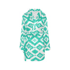 Turquoise Aztec Women's Western Bath Robe Baha Ranch Western Wear