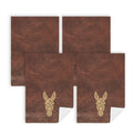 Baha Ranch Tooled Donkey Set of 4 Kitchen Dish Towels Made in America Baha Ranch Western Wear