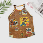 Baha Ranch Vintage Cowgirl Collage Western Tank Top Baha Ranch Western Wear