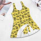 Baha Ranch Cowgirl Graphics Skirted One Piece Swim Suit Baha Ranch Western Wear