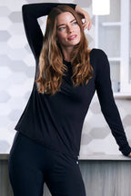Women's Bamboo Lounge Long Sleeve T-Shirt Spun Bamboo