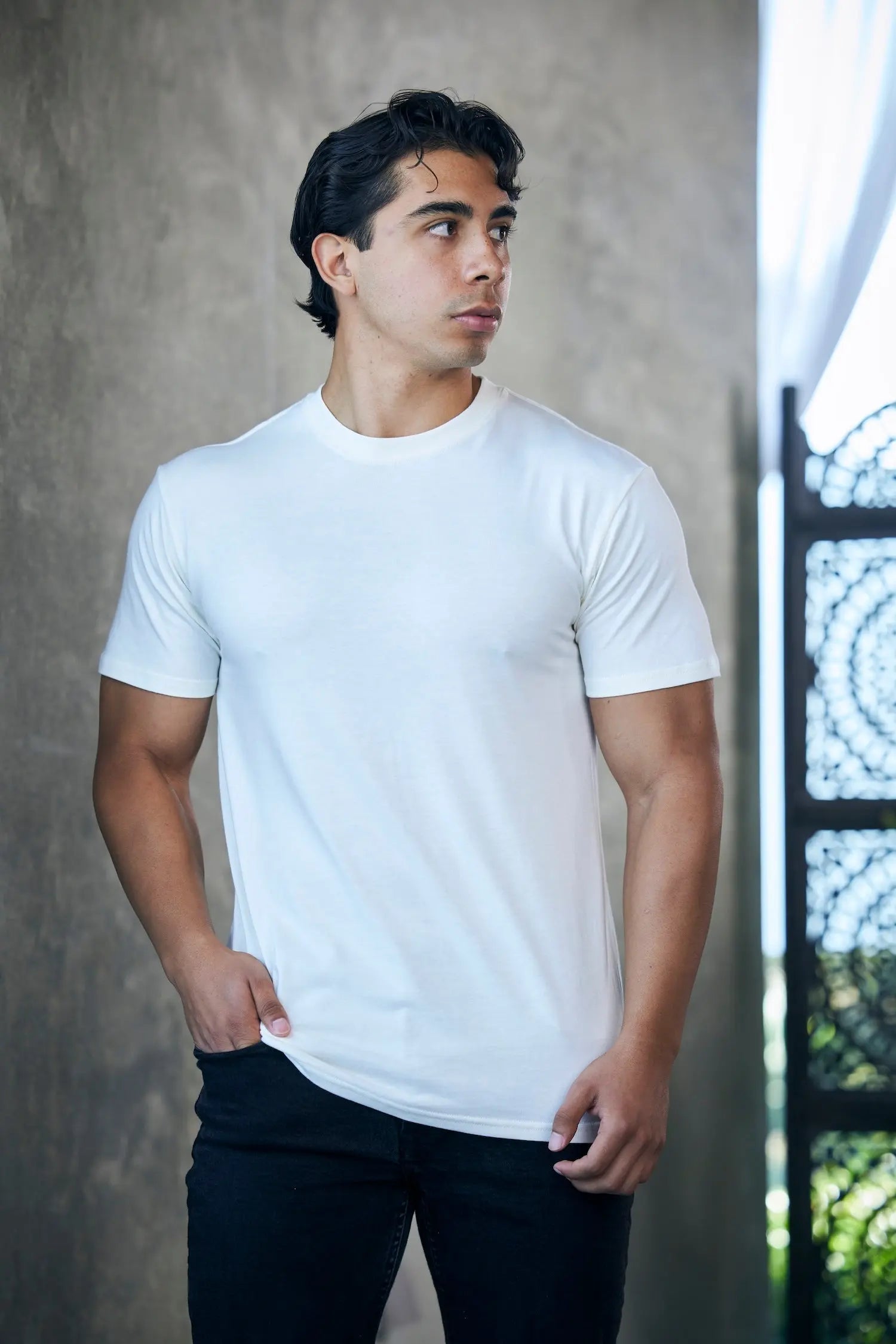 The Original Men's Bamboo Viscose/Organic Cotton Short Sleeve T-Shirt - Classic Cut Spun Bamboo