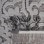 NAAR Guros Collection 8X10 Gray / White / Medallion Indoor / Outdoor Area Rug
