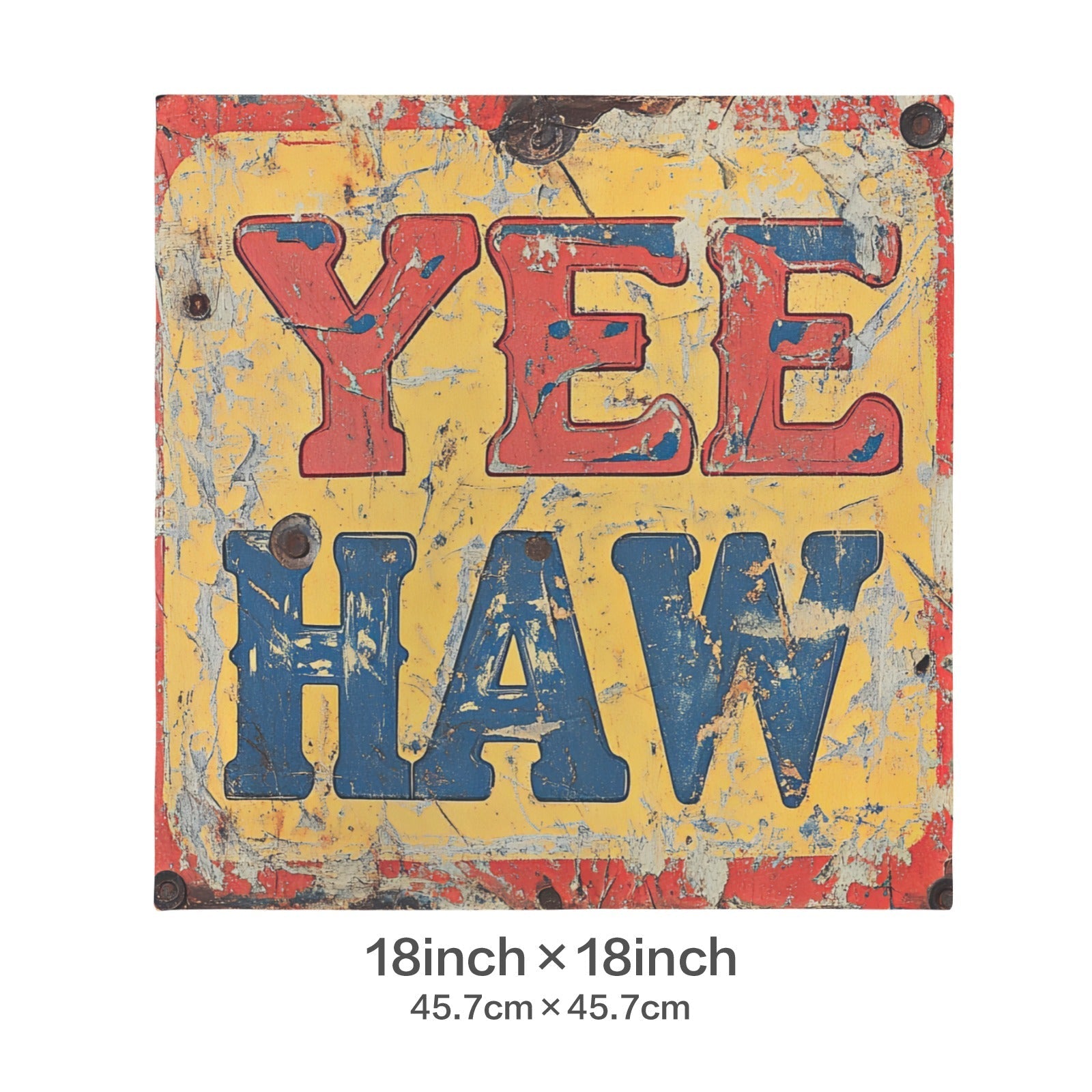 Baha Ranch YEEHAW Vintage Western Velvety Soft Pillow Case Made in America Baha Ranch Western Wear