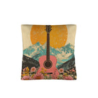 Baha Ranch Retro Pop Western Pink Guitar Pillow Case Made in America Baha Ranch Western Wear