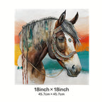 Baha Ranch War Pony Horse Velvety Soft Pillow Cover Made in America Baha Ranch Western Wear