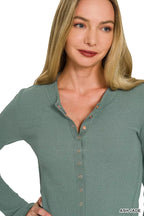 Zenana Double Knit Snap Button Shirts