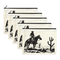 Black White Desert Cosmetic Bag Pack of 5 Made in America Baha Ranch Western Wear