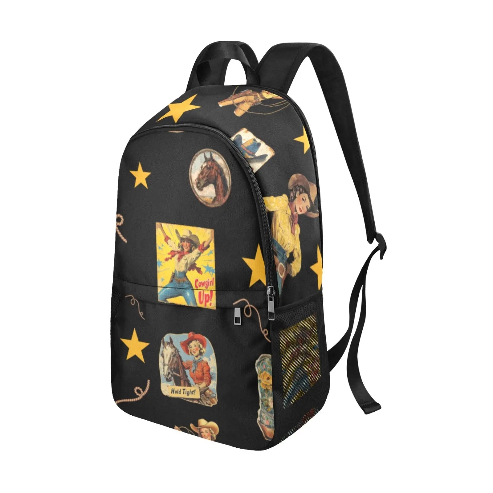 Vintage Cowgirl Collage Backpack Baha Ranch Western Wear