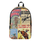Vintage Rodeo Poster Backpack Baha Ranch Western Wear