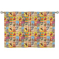 Vintage Rodeo Window Curtain 28"x40" (2-Piece) Made in America Baha Ranch Western Wear