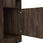 Seattle Bar Cabinet, Eight Bottle Cubbies, Two Large Open Shelves