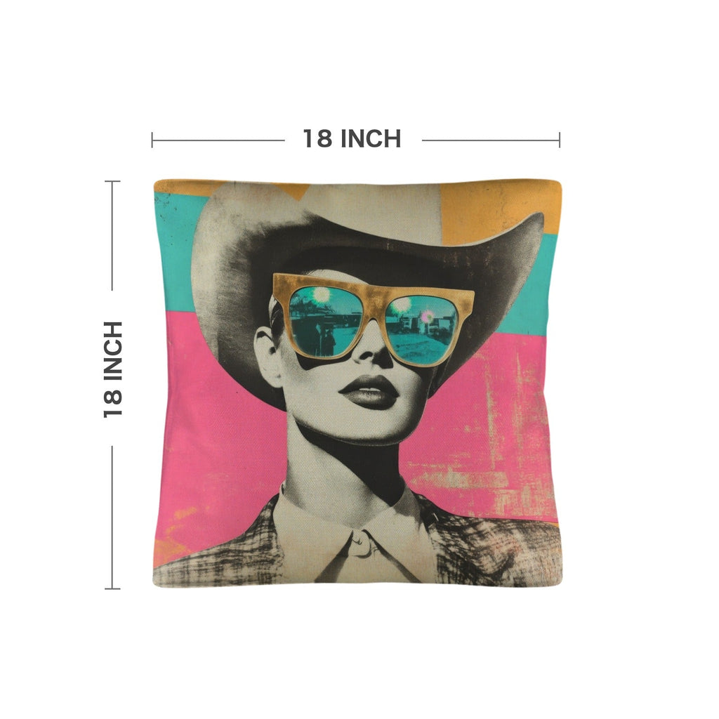 Baha Ranch Retro Pop Western Cool Cowgirl Pillow Case Made in America Baha Ranch Western Wear
