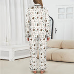 Baha Ranch Boots and Brands Western Christmas Long Satin Pajamas Baha Ranch Western Wear