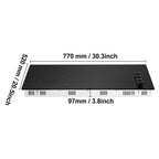 Built-in Electric Cooktop Radiant Ceramic Cooktop 4 Burners 30.3x20.5 inch