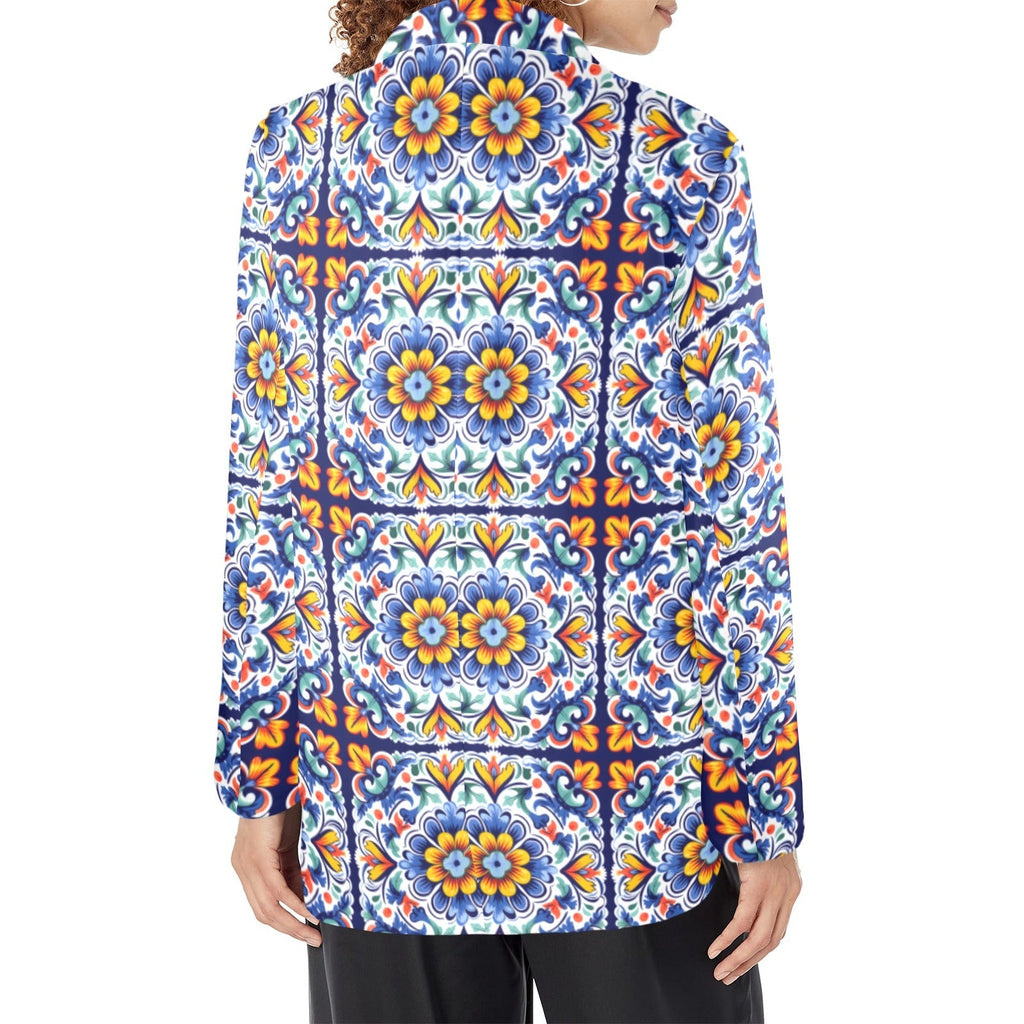 Baha Ranch Blues Talavera Women's Blazer Baha Ranch Western Wear