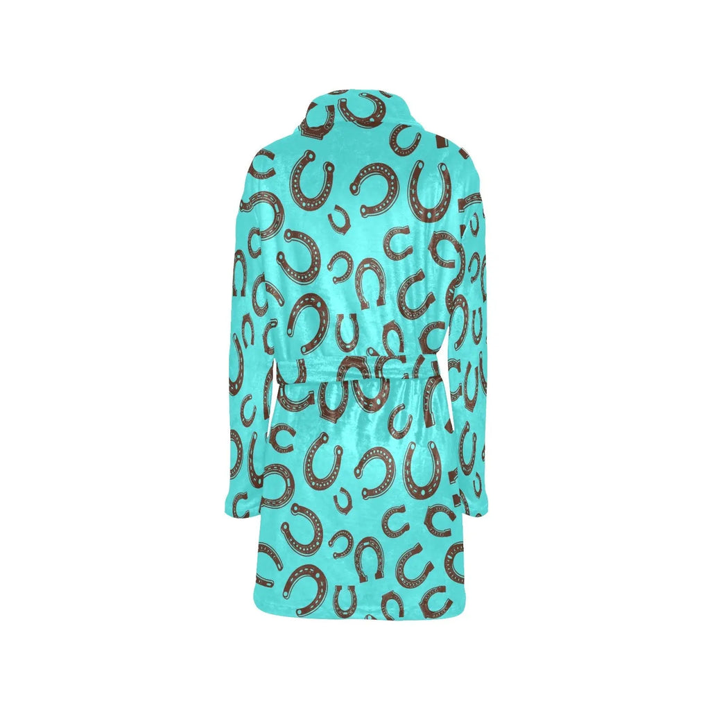 Turquoise Horseshoe Women's Western Bath Robe Baha Ranch Western Wear
