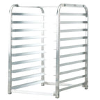 Bun Pan Rack, 10-Tier Commercial Bakery Racks with Brake Wheels, Aluminum Racking Trolley Storage for Half & Full Sheet, Speed Rack For Kitchen Home, Bread Baking Equipment, 26'L x 20.3'W x 39'H