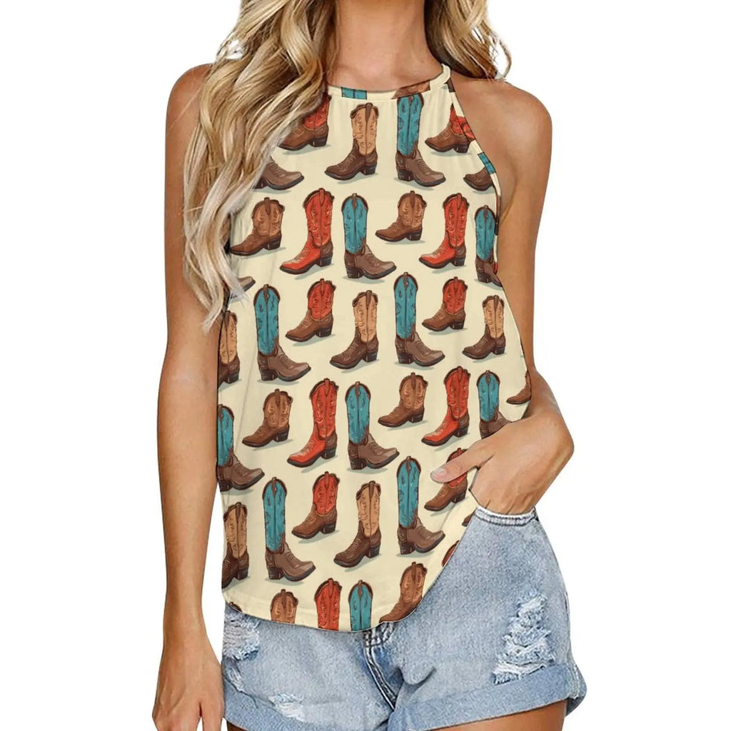 Baha Ranch Got My Boots Tank Top Baha Ranch Western Wear