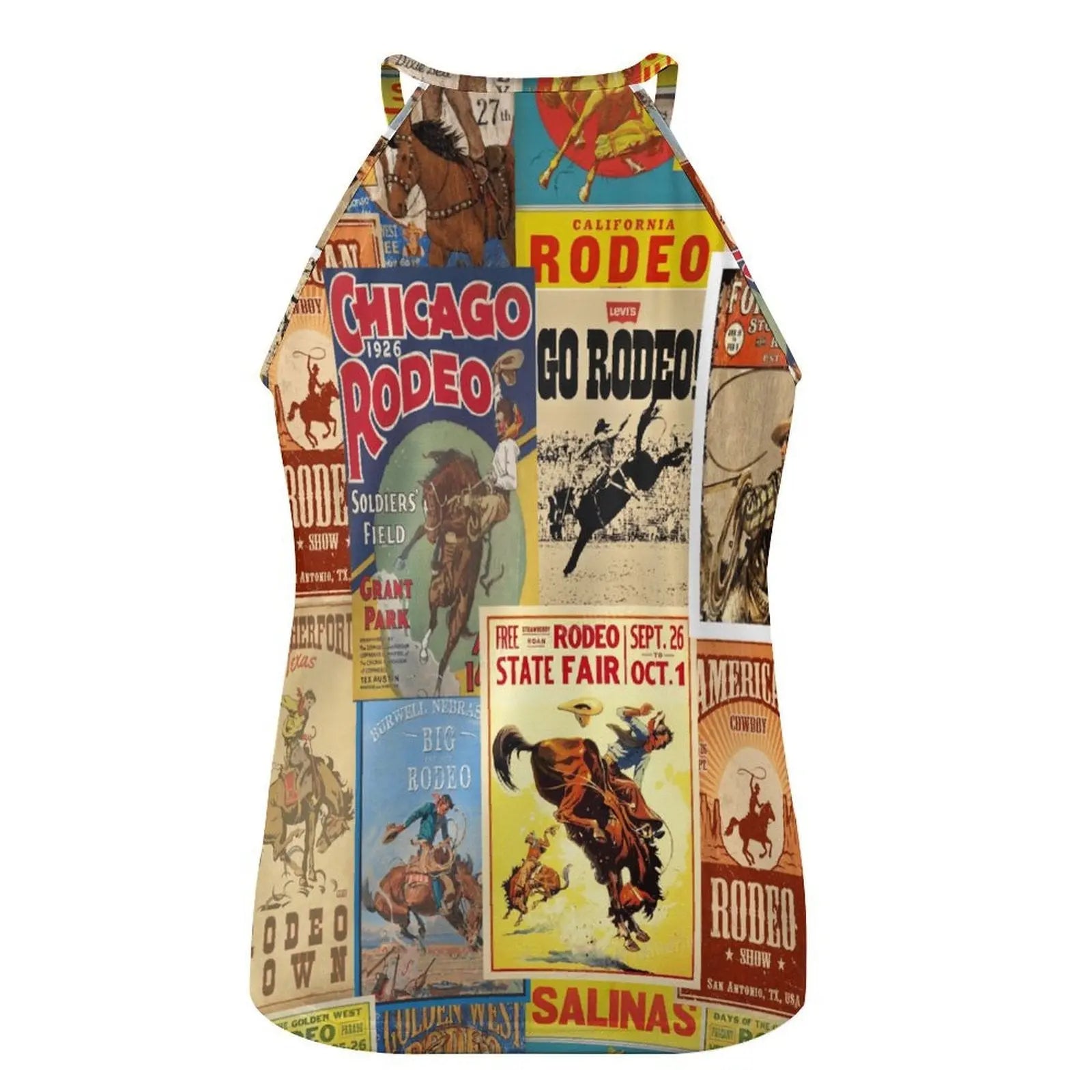 Baha Ranch Vintage Rodeo Poster Tank Top Baha Ranch Western Wear