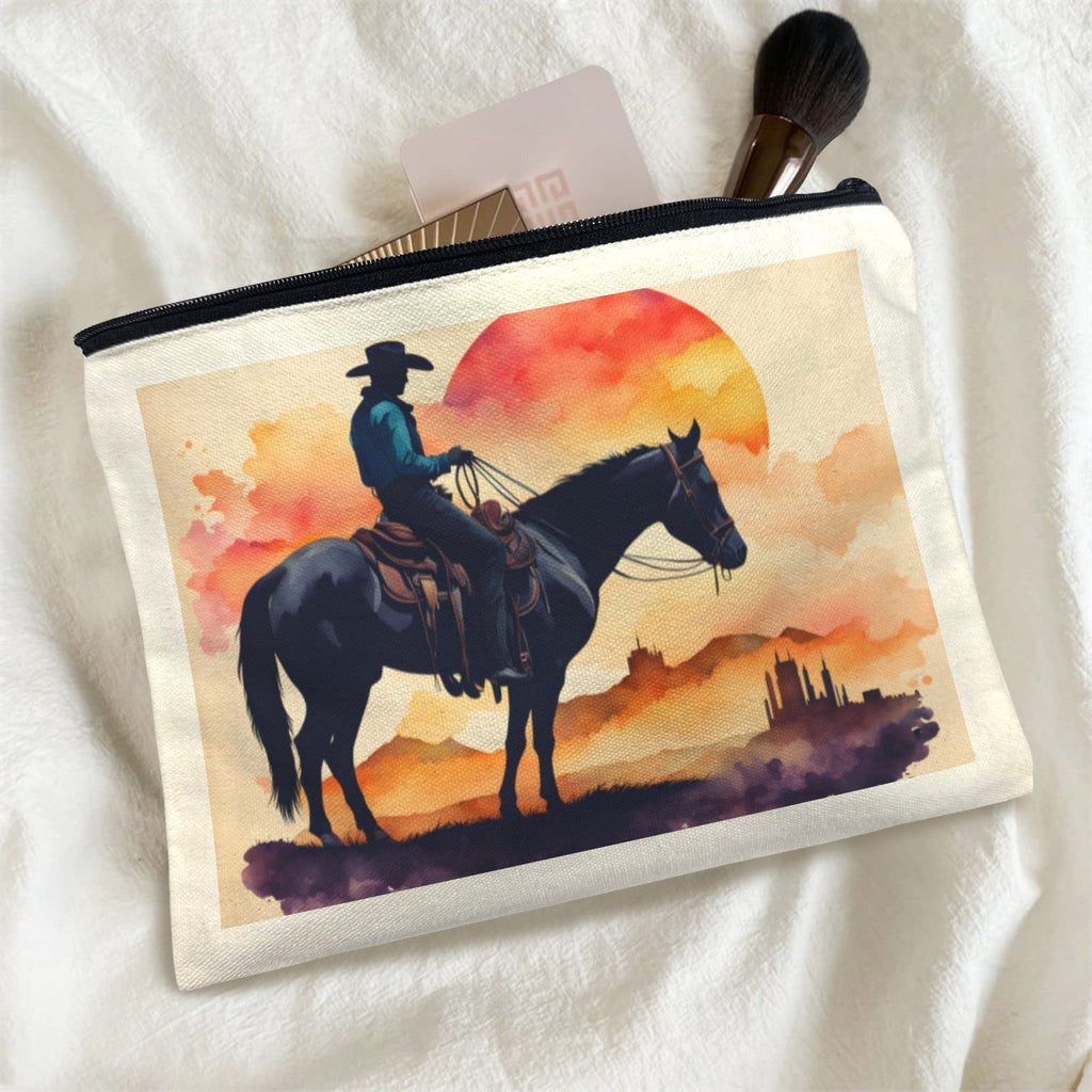 Water Color Cowboy Cosmetic Bag Pack of 5 Made in America Baha Ranch Western Wear