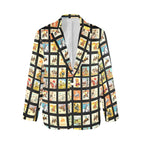 Baha Ranch Vintage Cowboy Collage Women's Western Blazer Baha Ranch Western Wear
