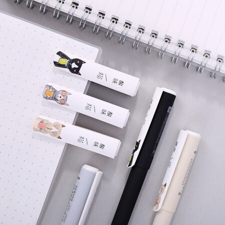 Black Gel Pen Full Needle Tube Water Pen Signature Pen Gel Pen