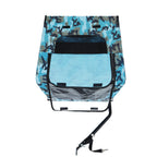 Outdoor Heavy Duty Collapsible Pet Bike Trailer with 16-Inch All-Terrain Wheels & Universal Hitch – Foldable Dog/Cargo Carrier Cart for Bicycles, blue+black