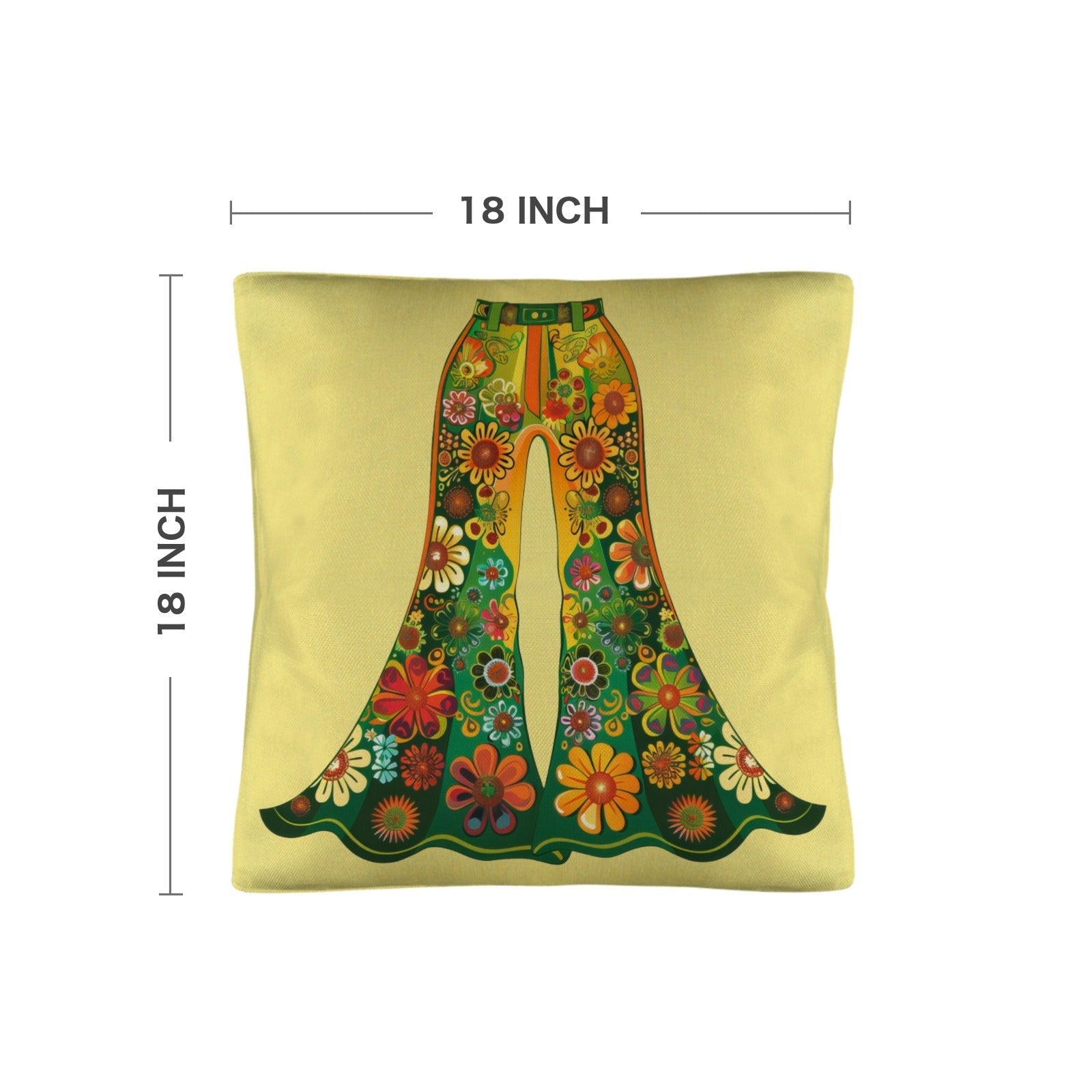 Floral Bell Bottoms Pillow Case Made in America Baha Ranch Western Wear