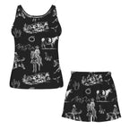 Baha Ranch Ranch Life Black Pajama Lounge Tank Shorts Set Made in America Baha Ranch Western Wear