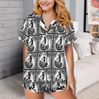 Baha Ranch Colores de Mexico Flamenco Southwestern Satin Pajamas Baha Ranch Western Wear