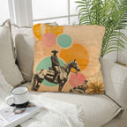 Baha Ranch Retro Pop Western Lost Cowboy Pillow Case Made in America Baha Ranch Western Wear