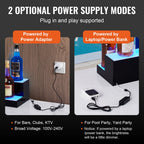 LED Lighted Liquor Bottle Display Bar Shelf RF & App Control 60' 2-Step